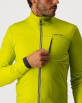 CASTELLI Cycling thermal jacket - GO - yellow