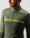 CASTELLI Cycling thermal jacket - FINESTRE - yellow/green