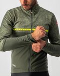 CASTELLI Cycling thermal jacket - FINESTRE - yellow/green
