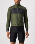 CASTELLI Cycling windproof jacket - UNLIMITED PUFFY - green