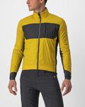 CASTELLI Cycling windproof jacket - UNLIMITED PUFFY - yellow