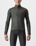 CASTELLI Cycling windproof jacket - SQUADRA STRETCH - green