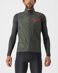 CASTELLI Cycling windproof jacket - SQUADRA STRETCH - green