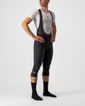 CASTELLI Cycling long bib trousers - ENTRATA THERMAL - black