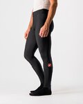 CASTELLI Cycling long trousers withot bib - ENTRATA NO PAD - black