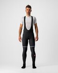 CASTELLI Cycling long bib trousers - POLARE 3 - black