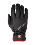 CASTELLI Cycling long-finger gloves - ENTRATA THERMAL - black