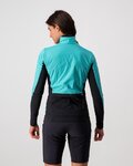 CASTELLI Cycling windproof jacket - UNLIMITED W PUFFY - turquoise