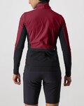 CASTELLI Cycling windproof jacket - UNLIMITED W PUFFY - bordeaux