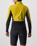 CASTELLI Cycling windproof jacket - UNLIMITED W PUFFY - yellow/grey