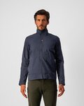 CASTELLI Cycling rain jacket - COMMUTER REFLEX - blue