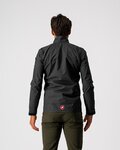 CASTELLI Cycling rain jacket - COMMUTER REFLEX - black
