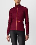CASTELLI Cycling thermal jacket - GO W - bordeaux