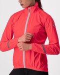 CASTELLI Cycling rain jacket - EMERGENCY 2 W - pink