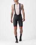 CASTELLI Cycling bib shorts - COMPETIZIONE KIT - black/red