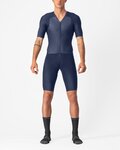CASTELLI Cycling skinsuit - BTW SPEED - blue