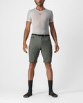 CASTELLI Cycling shorts without bib - UNLIMITED TRAIL BAGGY - green