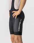 CASTELLI Cycling bib shorts - JR COMPETIZIONE - black/white