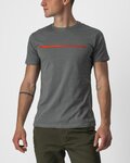 CASTELLI Cycling short sleeve t-shirt - VENTAGLIO TEE - grey