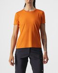 CASTELLI Cycling short sleeve t-shirt - TECH 2 TEE - orange
