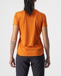 CASTELLI Cycling short sleeve t-shirt - TECH 2 TEE - orange