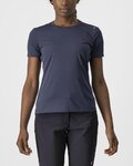 CASTELLI Cycling short sleeve t-shirt - TECH 2 TEE - blue