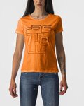 CASTELLI Cycling short sleeve t-shirt - BELLAGIO TEE - orange