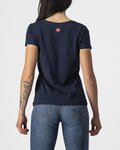 CASTELLI Cycling short sleeve t-shirt - BELLAGIO TEE - blue