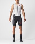 CASTELLI Cycling skinsuit - FREE SANREMO 2 - black/white