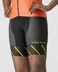 CASTELLI Cycling shorts without bib - FREE W TRI - black/light green