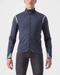 CASTELLI Cycling thermal jacket - ALPHA ULTIMATE INSULATED - blue