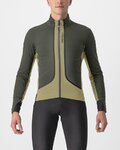 CASTELLI Cycling thermal jacket - FLIGHT AIR - light green