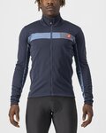 CASTELLI Cycling thermal jacket - MORTIROLO 6S - blue