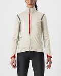 CASTELLI Cycling thermal jacket - ALPHA ULTIMATE INSULATED W - ivory
