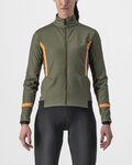 CASTELLI Cycling thermal jacket - DINAMICA 2 - green