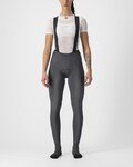 CASTELLI Cycling long bib trousers - FREE AERO RC W DT - grey