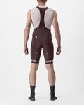CASTELLI Cycling bib shorts - FREE AERO RC CLASSIC - bordeaux/white