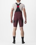 CASTELLI Cycling bib shorts - UNLIMITED CARGO - bordeaux