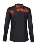 KENNY Cycling summer long sleeve jersey - CHARGER - black/orange