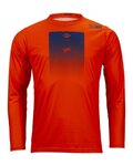 KENNY Cycling summer long sleeve jersey - FACTORY - orange/blue