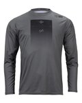 KENNY Cycling summer long sleeve jersey - FACTORY - grey/black