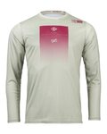 KENNY Cycling summer long sleeve jersey - FACTORY - red/grey