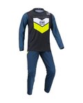 KENNY Cycling summer long sleeve jersey - PROLIGHT KID - yellow/blue