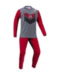 KENNY Cycling summer long sleeve jersey - PROLIGHT KID - red/grey