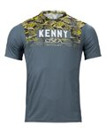 KENNY Cycling short sleeve jersey - CHARGER - grey/yellow