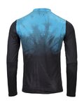 KENNY Cycling summer long sleeve jersey - CHARGER  - light blue/blue