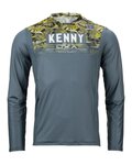KENNY Cycling summer long sleeve jersey - CHARGER - grey/yellow
