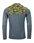 KENNY Cycling summer long sleeve jersey - CHARGER - grey/yellow