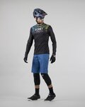 KENNY Cycling summer long sleeve jersey - CHARGER - blue/green/black