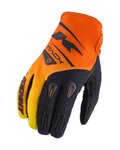 KENNY Cycling long-finger gloves - GLOVES TRACK 24 - orange/black
